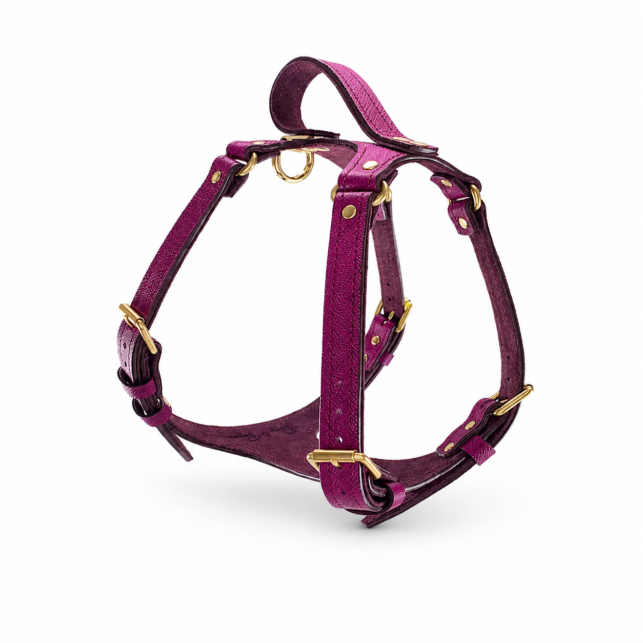 Amethyst Leather Dog Harness