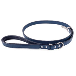 ORION BLUE PADDED HANDLE LEATHER LEASH