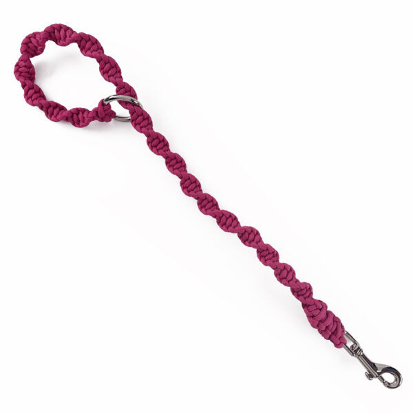 raspberry wine paracord extended with nickel snap hook